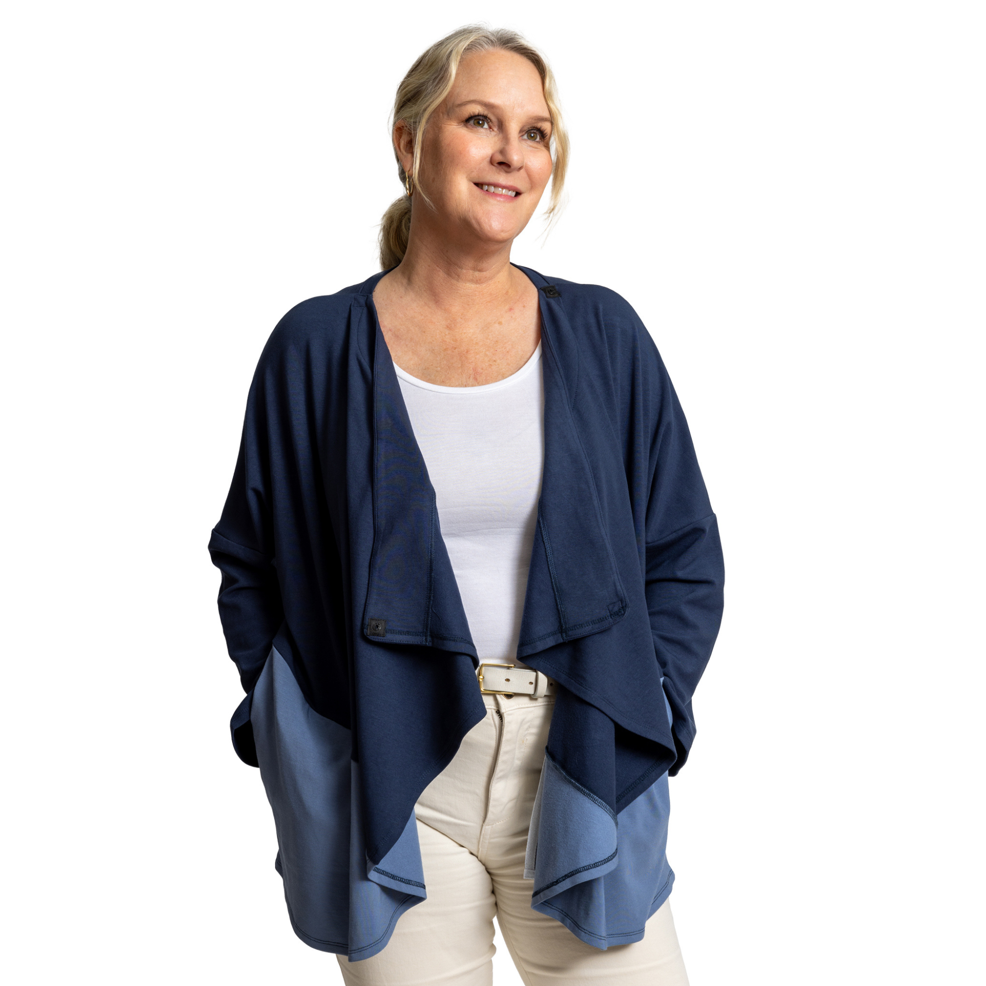 Chemo cardigan open frontal