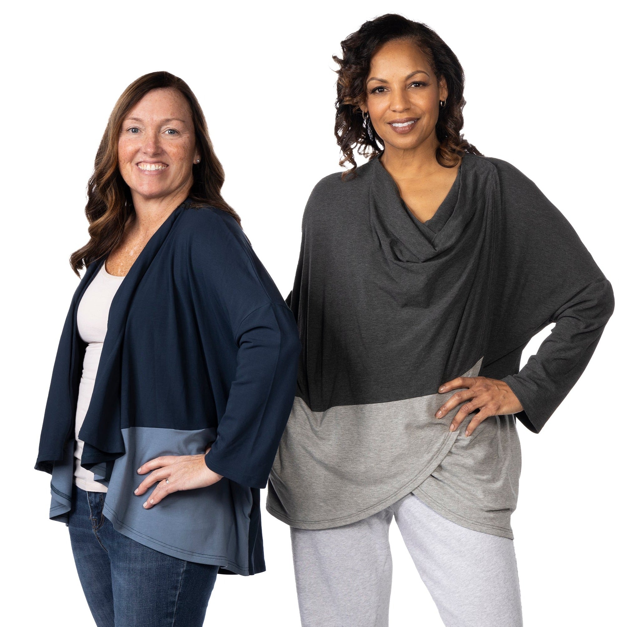 The KickIt Cardigan is a versatile garment, offering anT. Additionally, it serves as a reliable companion for staying cozy during chilly infusion sessions and is ingeniously tailored to provide comfort during chemotherapy treatments. Designed with consideration for individuals with limited arm mobility, the KickIt Cardigan has a single snap on top of the shoulder, ensuring effortless wear and removal. Its timeless design transcends seasons, adding a touch of elegance to any ensemble.