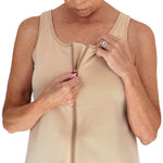 zipper up front close up