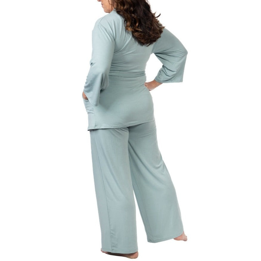 full coverage soft pajamas backside