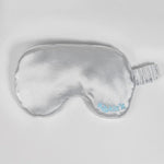 Silk eyemask with elastic back.