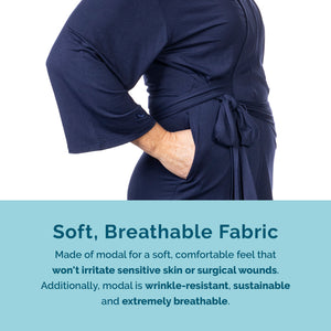 soft breathable fabric made of modal for comfort and is wrinkle resistant, sustainable and breathable