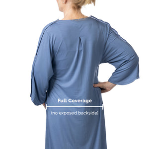 Load image into Gallery viewer, Hospital Gown with Snap Sleeves in Dusty Rose
