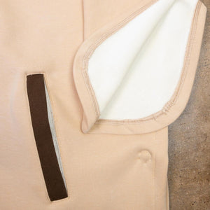 Load image into Gallery viewer, camel cape fleece and button
