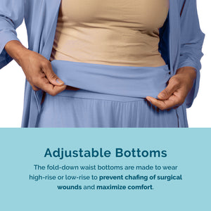 Load image into Gallery viewer, Adjustable bottoms with fold down waist for ultimate comfort
