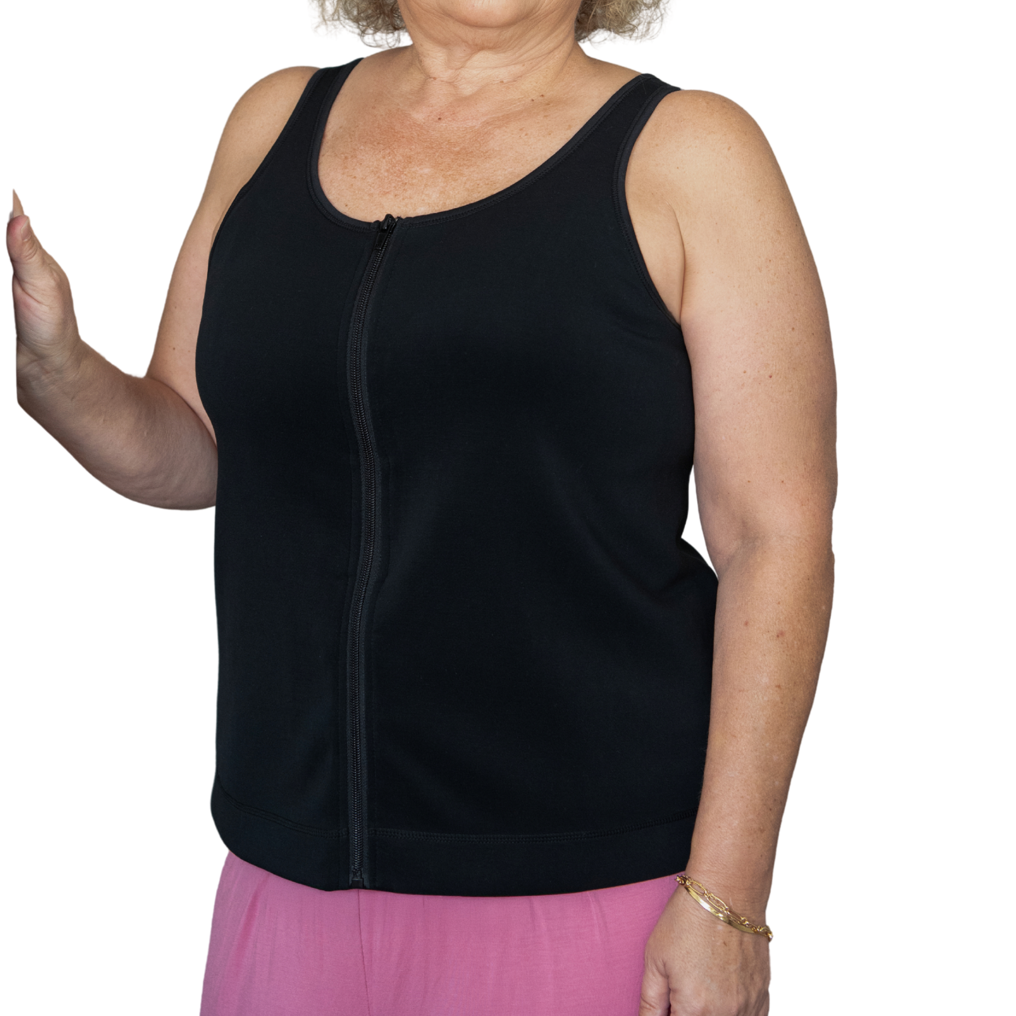 Recovery Tank Top with Front Zipper