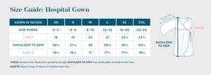 Hospital Gowns Size Guide